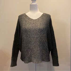 Maude design gray ombré dolman sleeve knit sweater -Size